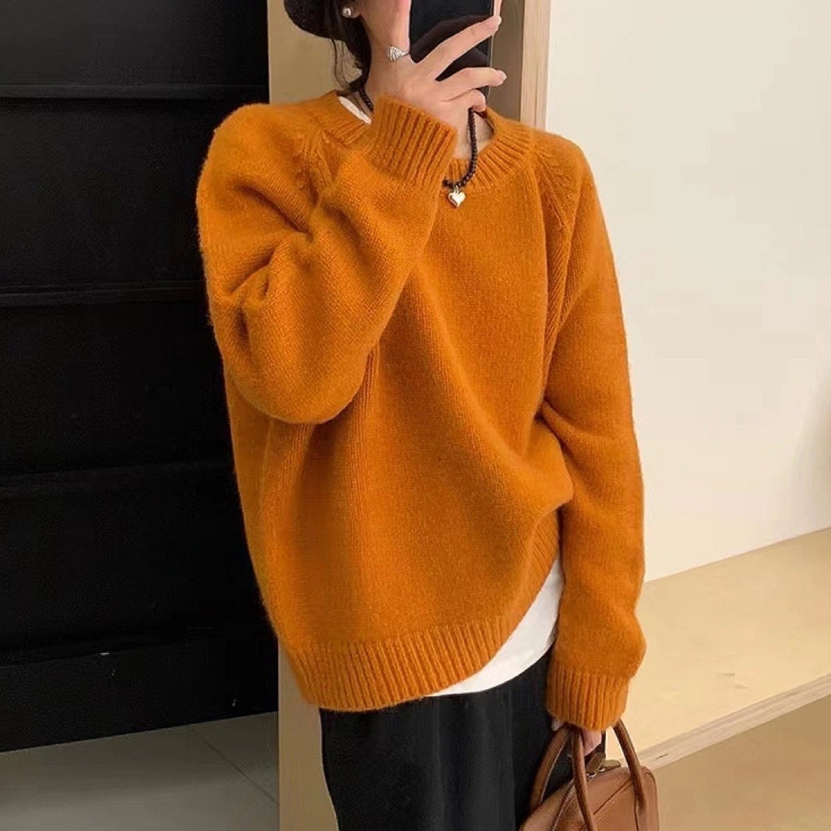 차앤호 에디션 포근하고 따뜻한 고품질 여성 봄 니트 스웨터 풀오버(겨울,봄/데일리) 42,900원