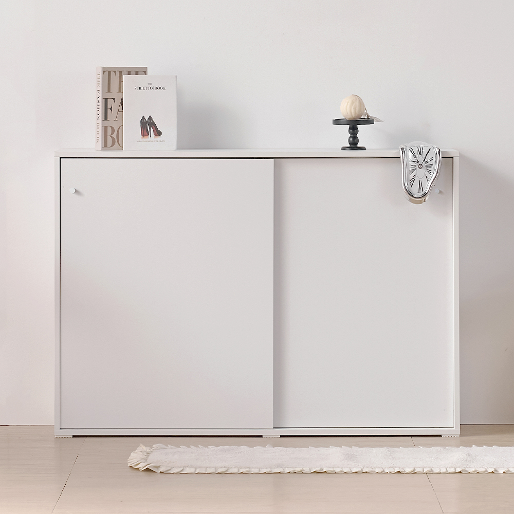 서울소호 슥 열리는 슬라이딩 3단 선반형 수납장 1150 방문설치 110,000원