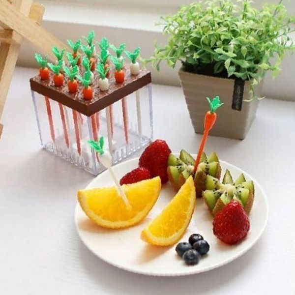 홈파티 과일 채소 꽂이 컬러풀 미니 포크 핑거푸드 디저트 장식 꼬치 케이터링 15,520원