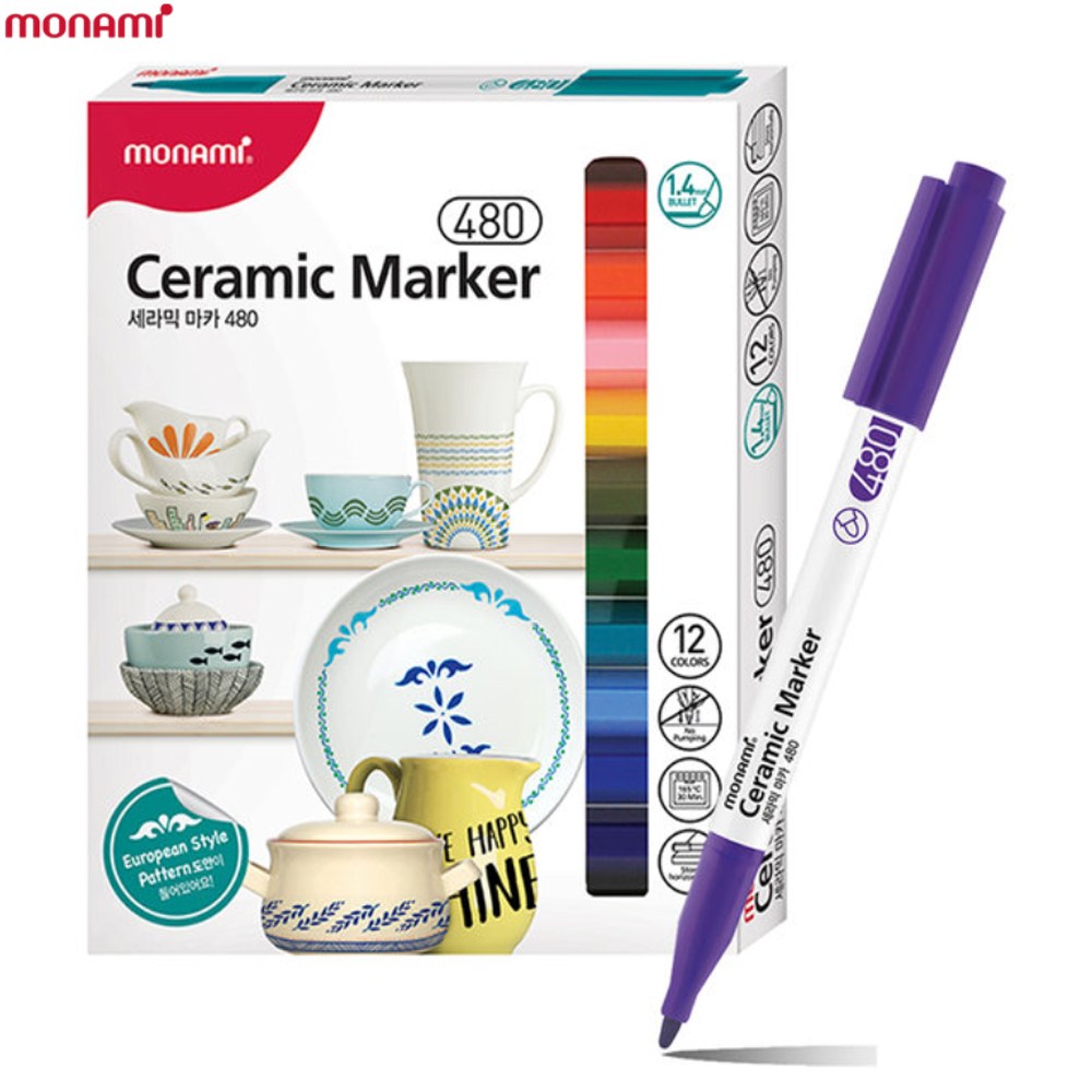 [모나미] 세라믹마카 480 12색세트 1.4mm, 상세페이지 참조 21,380원