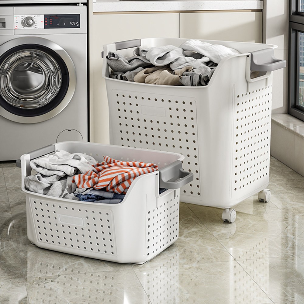 HK.sell 드로 대용량 빨래바구니 다용도 보관함 이동식 바퀴 세탁바구니 44,900원