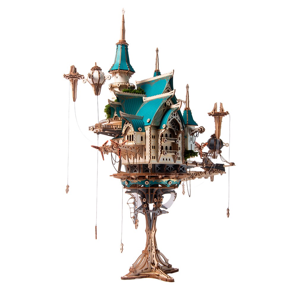 3D 우드퍼즐 스카이캐슬 하우캣정식수입 집중력 향상 DIY 퍼즐, 1개 863피스, 1개, 우드, 863피스 99,000원