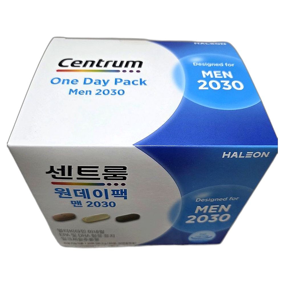 남성 원데이팩 멀티비타민 20-30대 (22종 비타민 미네랄+rTG오메가3+밀크씨슬) 30개입, 3개 241,500원