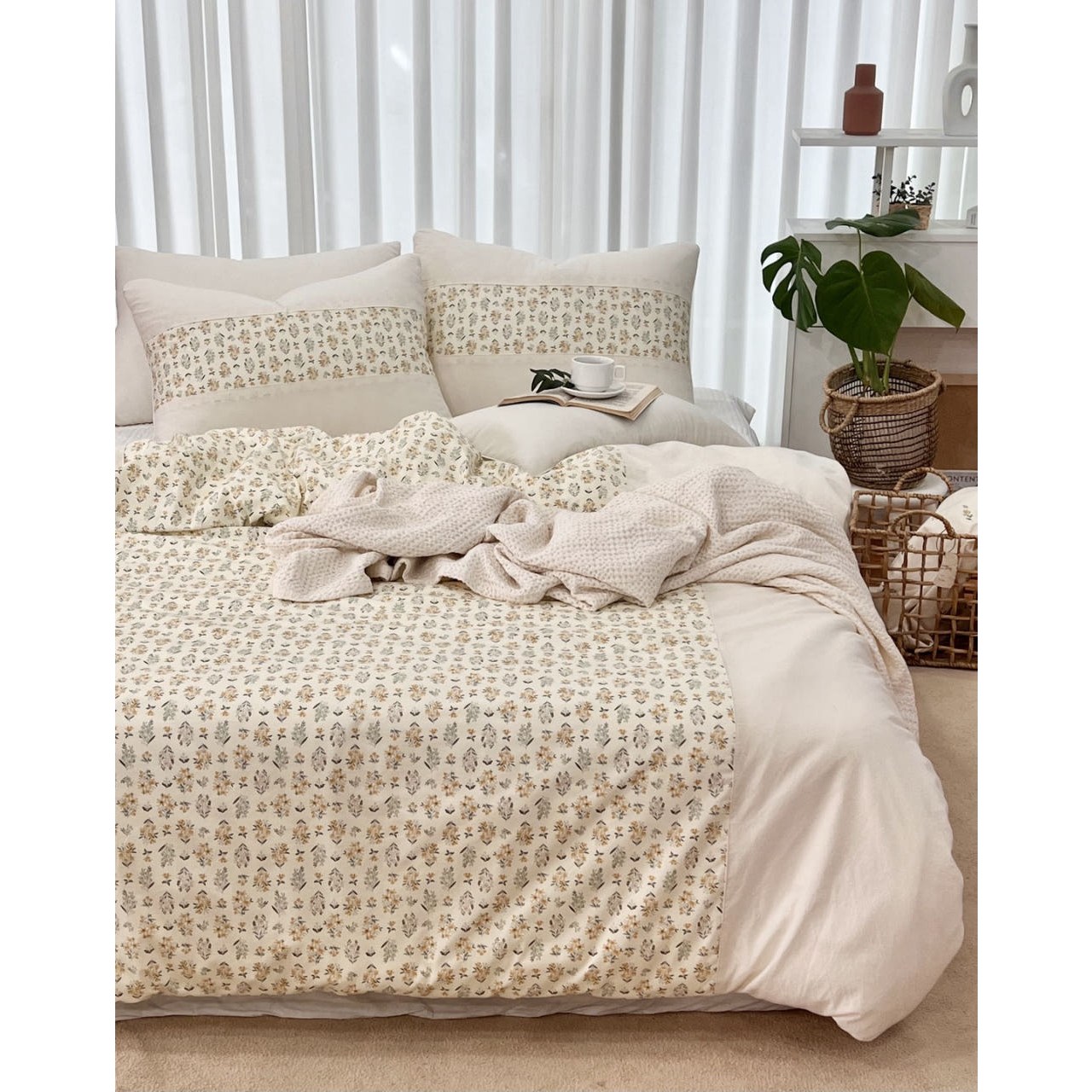 루디아홈베딩 코튼블라썸 광목 이불커버 봄 이불 사계절 이불커버, 코튼블라썸 이불/베개 커버 99,800원