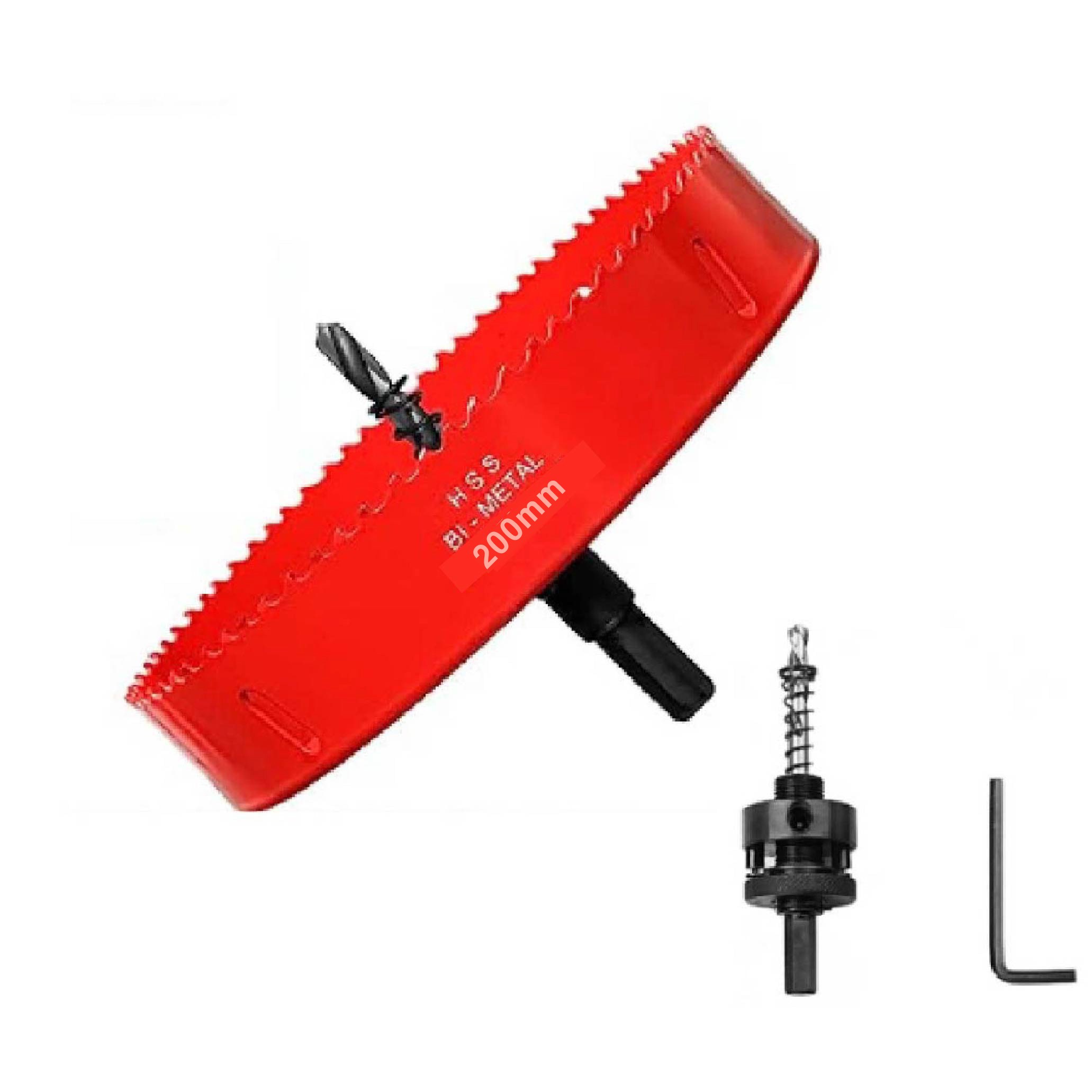 망고테크 바이메탈 홀쏘 200mm 고정형 아바포함 원형 컷팅 목재 철판 석고 pvc 플라스틱 SMC 금속 목공 홀소 홀커터 홀컷터 홀캇타, 1개 34,900원