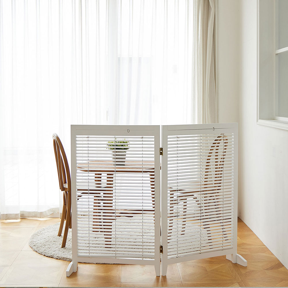 까사라움 원목 블라인드 파티션 1000 2단 2color, 화이트 123,000원