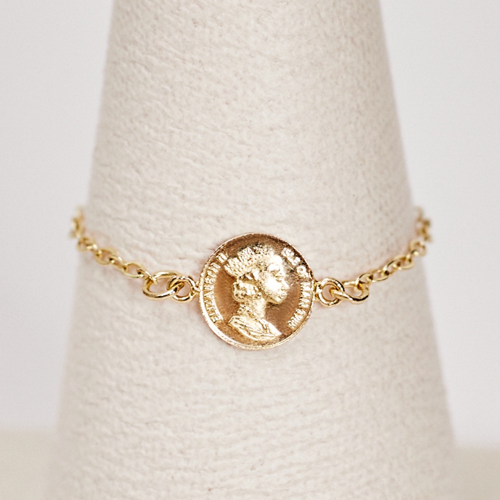 펠리체골드 14K 미니 코인 체인반지 심플 체인 엘리자베스 우정반지 우정링 레이어드 금 데일리 골드 96,310원