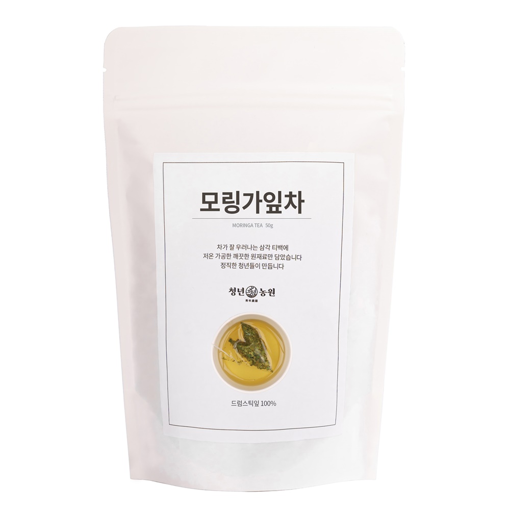 청년농원 저온가공 모링가잎차 삼각티백 13,900원