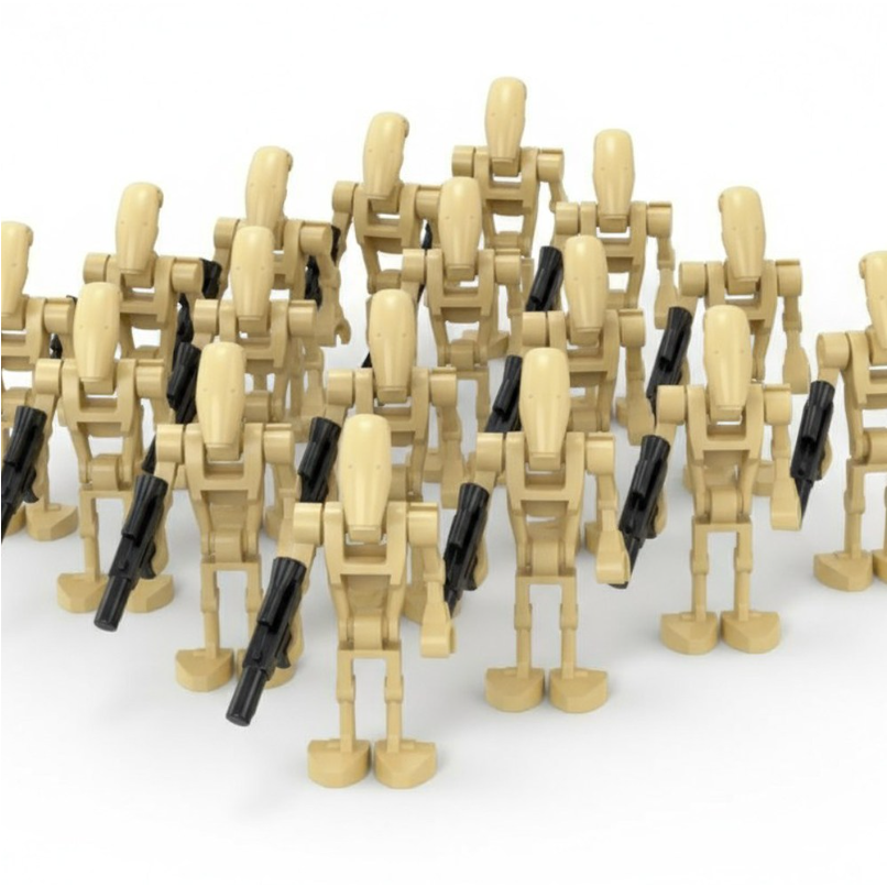 <스타워즈> B-1 스탠다드 배틀드로이드 부대 호환블록 브릭미니피규어 20개/40개 세트 은하공화국 로봇 군대 취미/수집/전시/장식/컬렉션용 커스텀 블록피규어 13,000원