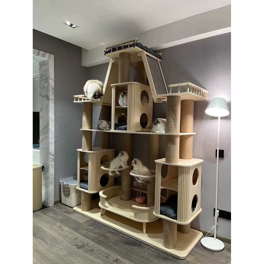 고양이 성 캣타워 패밀리사이즈 대형 등반 프레임 빌라 점프 538,700원