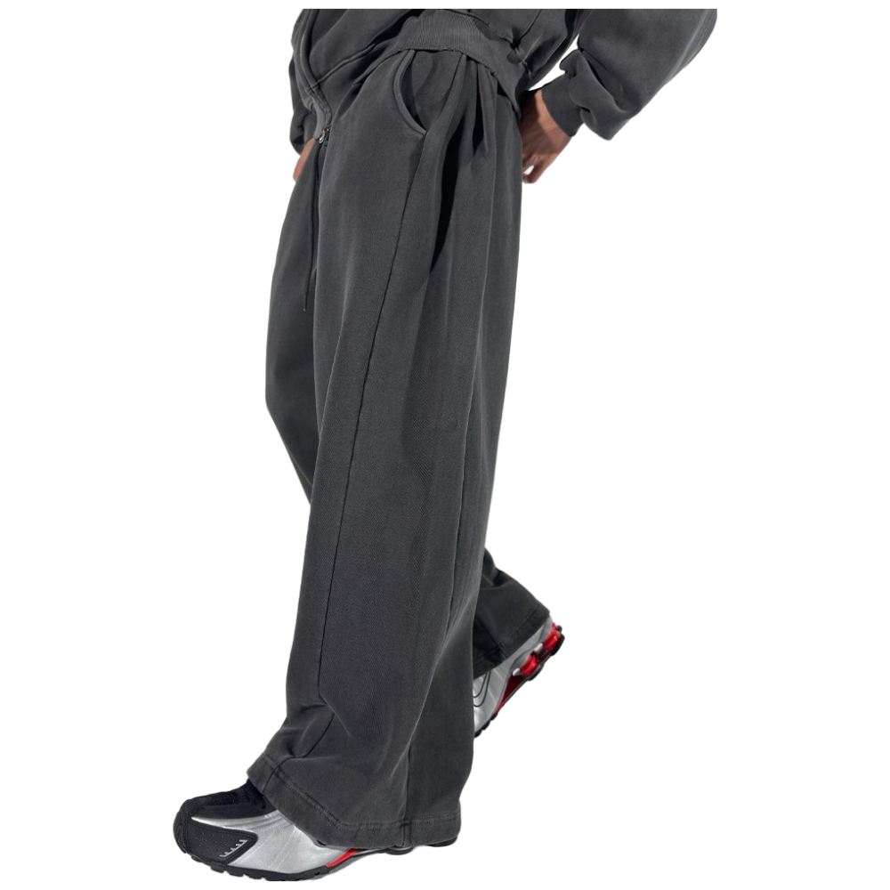 피그먼트 사이드 턱 기모 와이드팬츠 2COLOR 빅사이즈 남자바지 큰바지 남자 큰옷 도프룸 62,400원