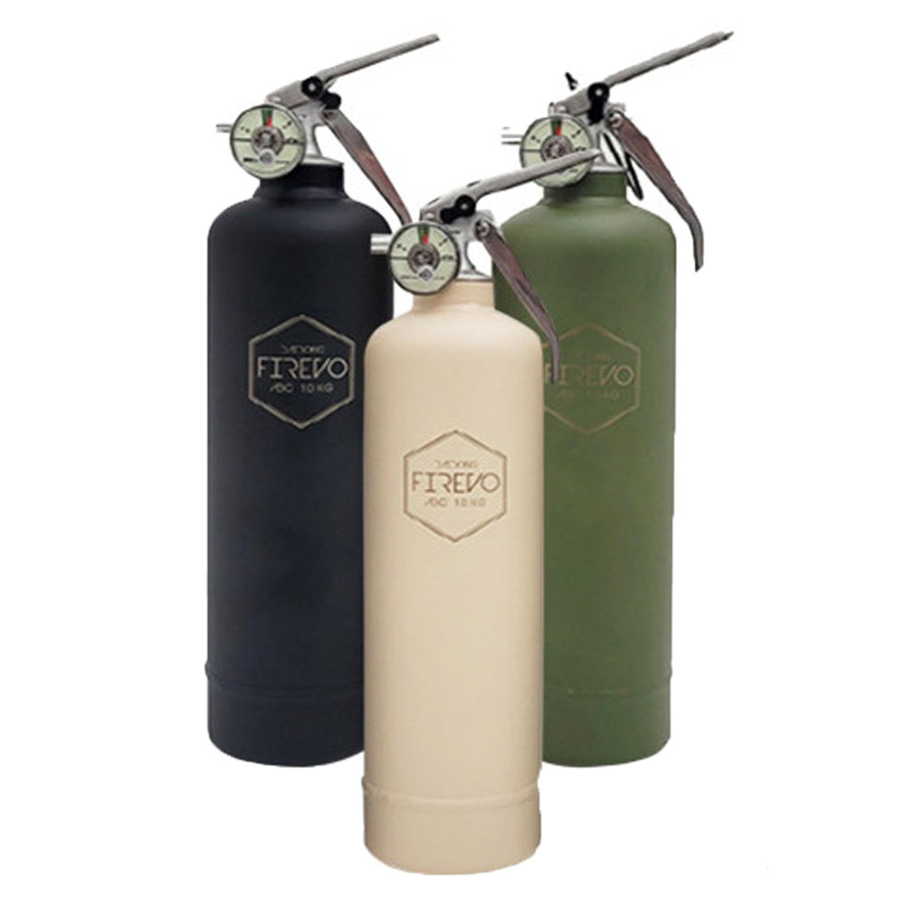 피레보 디자인 소화기 (무광) abc 분말 소화기(1.0kg ), 무광 블랙 벌크형 가정용 차량용 캠핑용 휴대용, 1개 45,000원