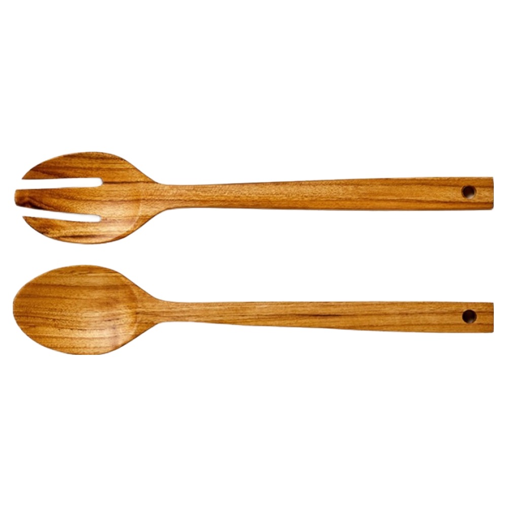 마이티크 원목 샐러드 테이블웨어 스푼 + 포크 세트 15,500원