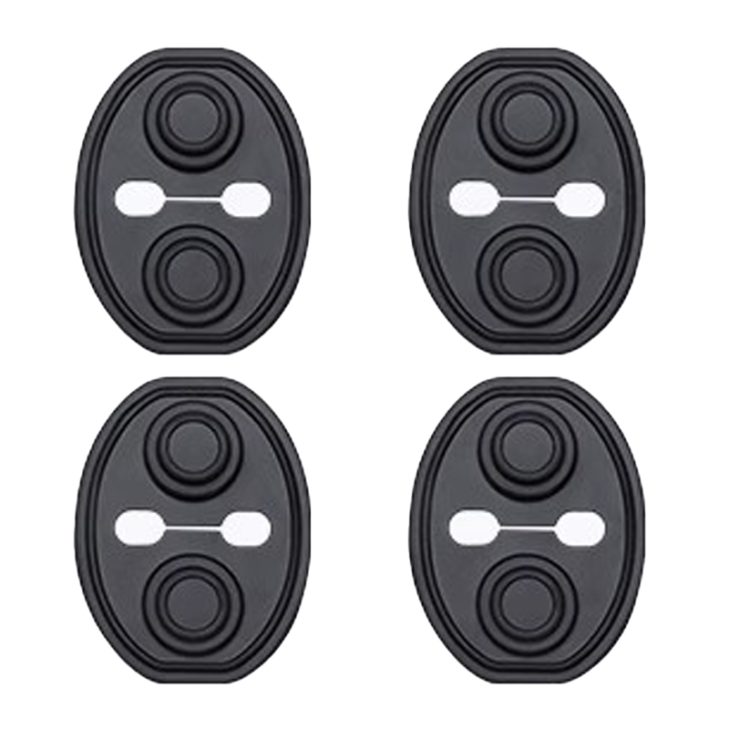 SEAMETAL 업그레이드 자동차 도어락 보호패드 문쾅방지 패드 충격 소음방지 실리콘 쿠션, 4개, 블랙 10,900원