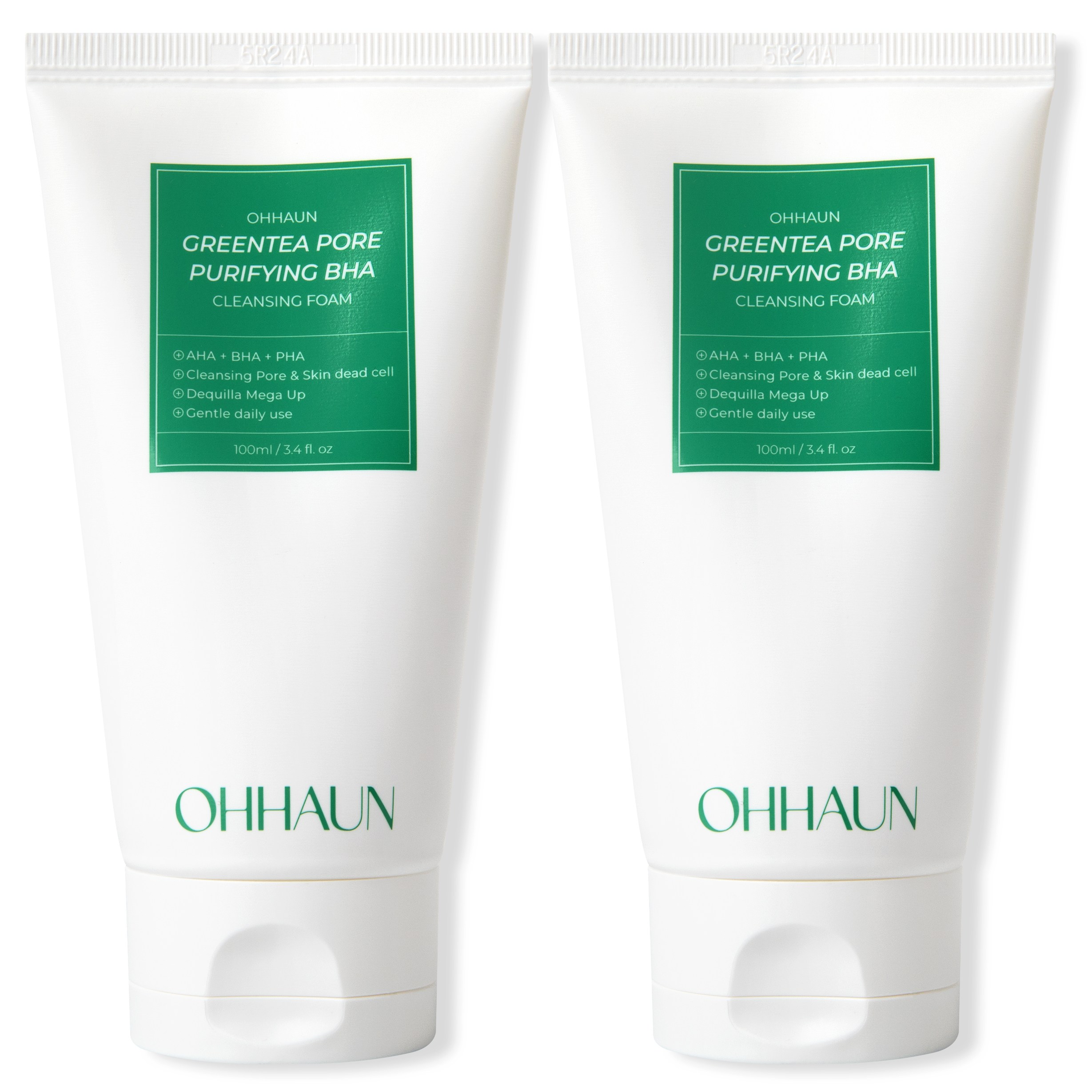 오하운 그린티 포어 퓨리파잉 BHA 클렌징폼,, 2개, 100ml 24,900원