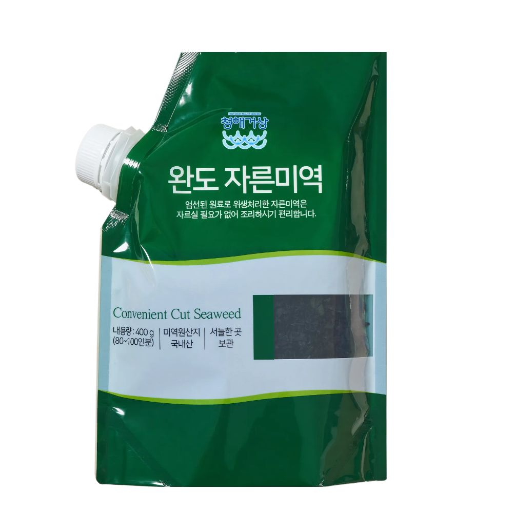 [청해거상] 유기농 완도 자른미역 400g 완도 산지직송 건미역 식자재, 400g, 1개 10,790원
