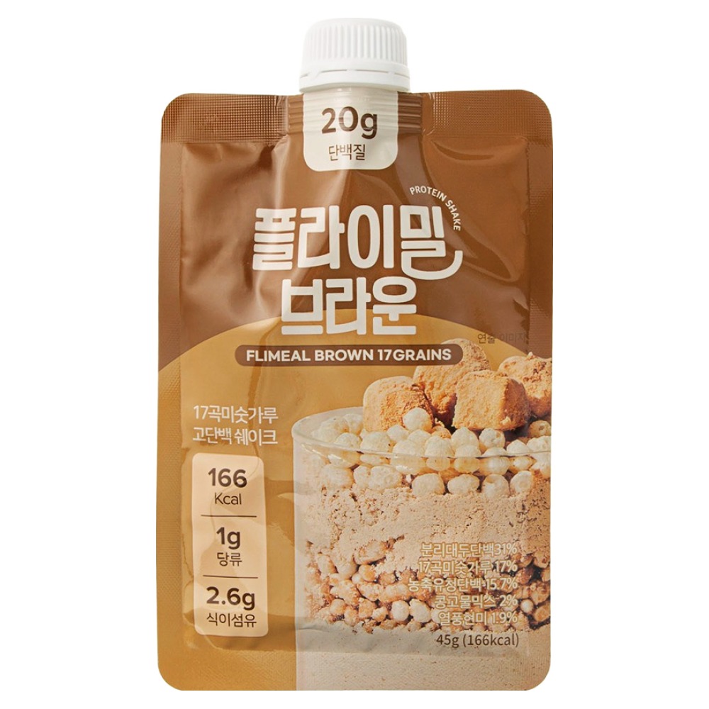 플라이밀 단백질 쉐이크 파우치 브라운, 현재가 21,500원