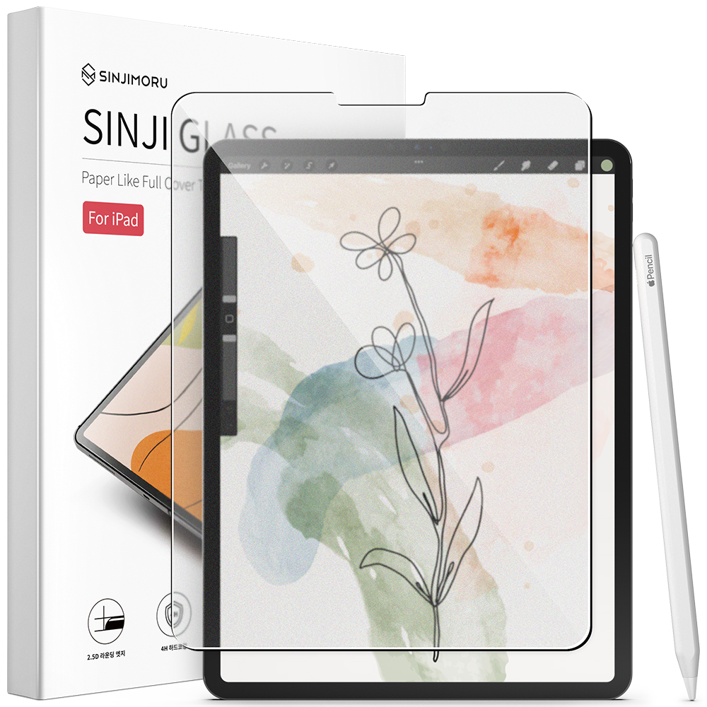 신지모루 프리미엄 종이질감 코팅 강화유리 액정 보호 필름 세트 16,150원