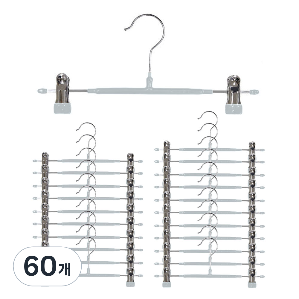 홈앤하우스 논슬립 코팅 치마바지걸이, 그레이, 60개 43,410원