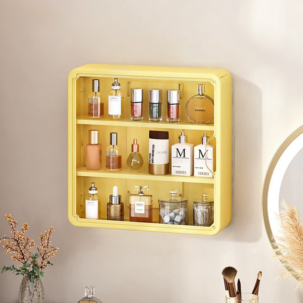 HK sell 루미하임 무타공 다용도 벽걸이형 수납함 뷰티박스 화장품 피규어 정리함 13,800원