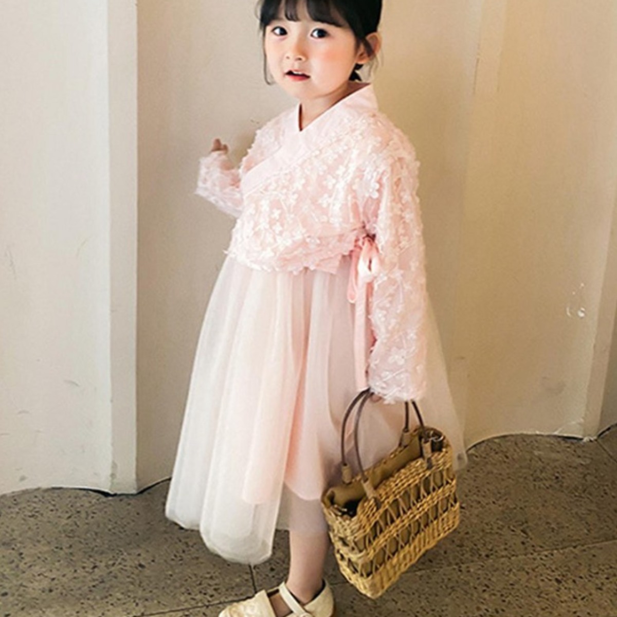 플라워 여아 아동 유아 드레스 한복 설 추석빔 생활 개량 돌잔치 의상 4,5,6,7세 35,850원