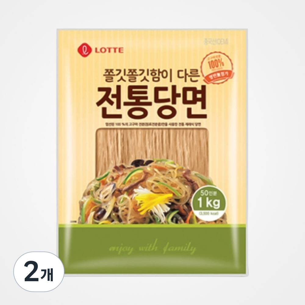 롯데푸드 전통당면, 2개, 1kg, 현재가 11,570원