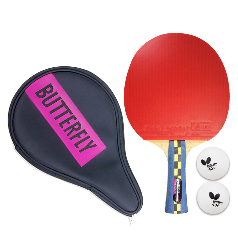 버터플라이 탁구 라켓 NAKAMA S4 + 탁구공 2p + BD 풀 케이스 108,350원