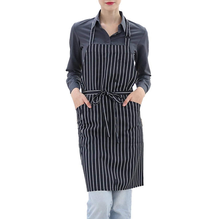 웰프런 스트라이프 목걸이형 앞치마, 2개, 블랙 14,550원