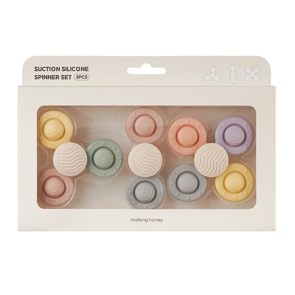 말랑하니 유아용 흡착스피너 빙글빙글 3종세트, 1개, 3종 1set 11,880원