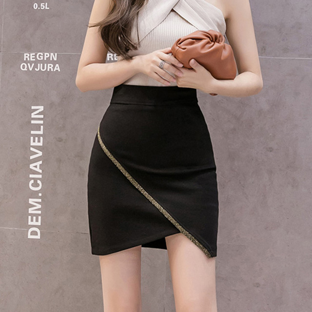 비비에모 펄릭 사선라인 미니 스커트 02996 26,900원