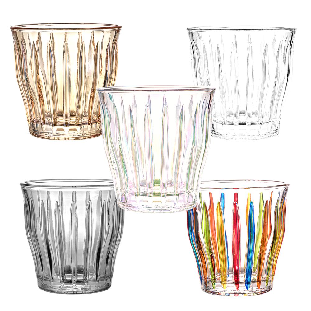 [무브나] MUVNA | 플리츠 내열 유리컵 | 용량 100ml | 5개세트 (5색상) 옐로우, 오로라, 레인보우, 그레이, 클리어, 1개, 5색상 220ml 60,000원