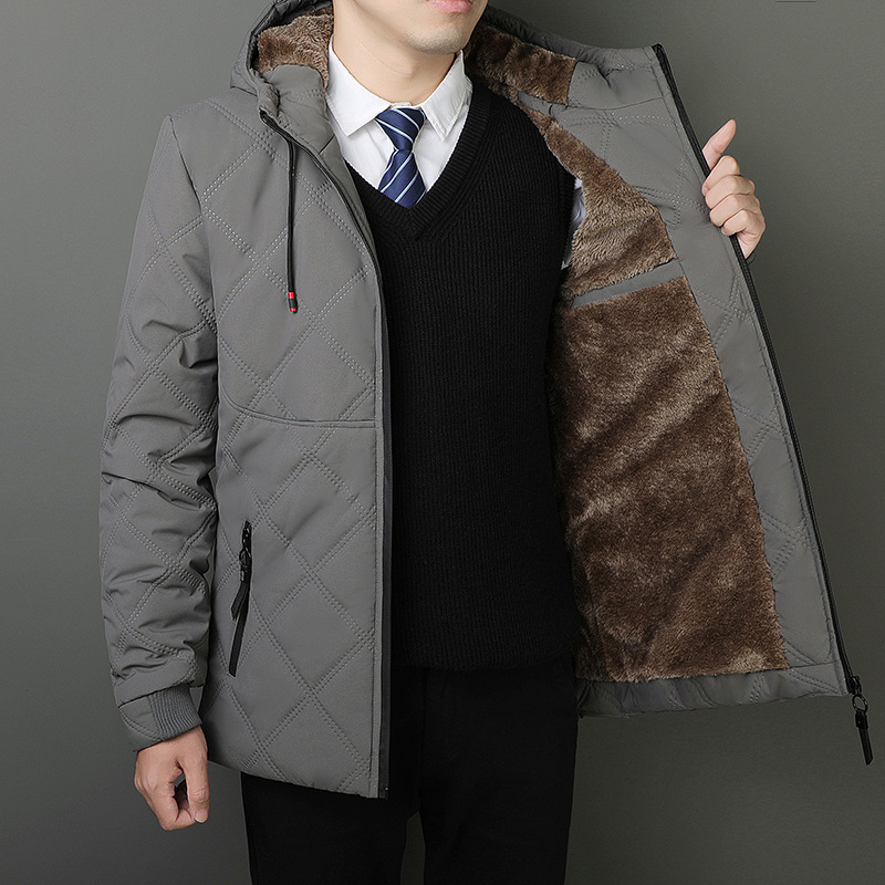 ANYOU 남성 겨울 후드 기모 점퍼 두꺼운 방한 방풍 기모안감 아우터 집업 패딩점퍼 4색상 9,860원