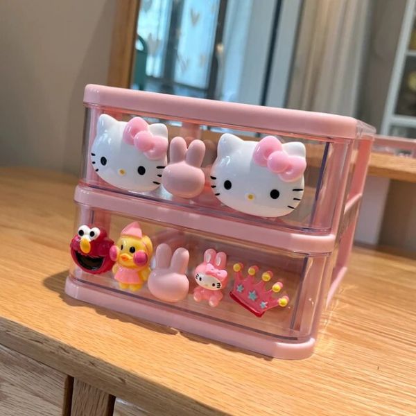 산리오 헬로키티 소품 보관함 서랍 쥬얼리 투명 선반 14,700원