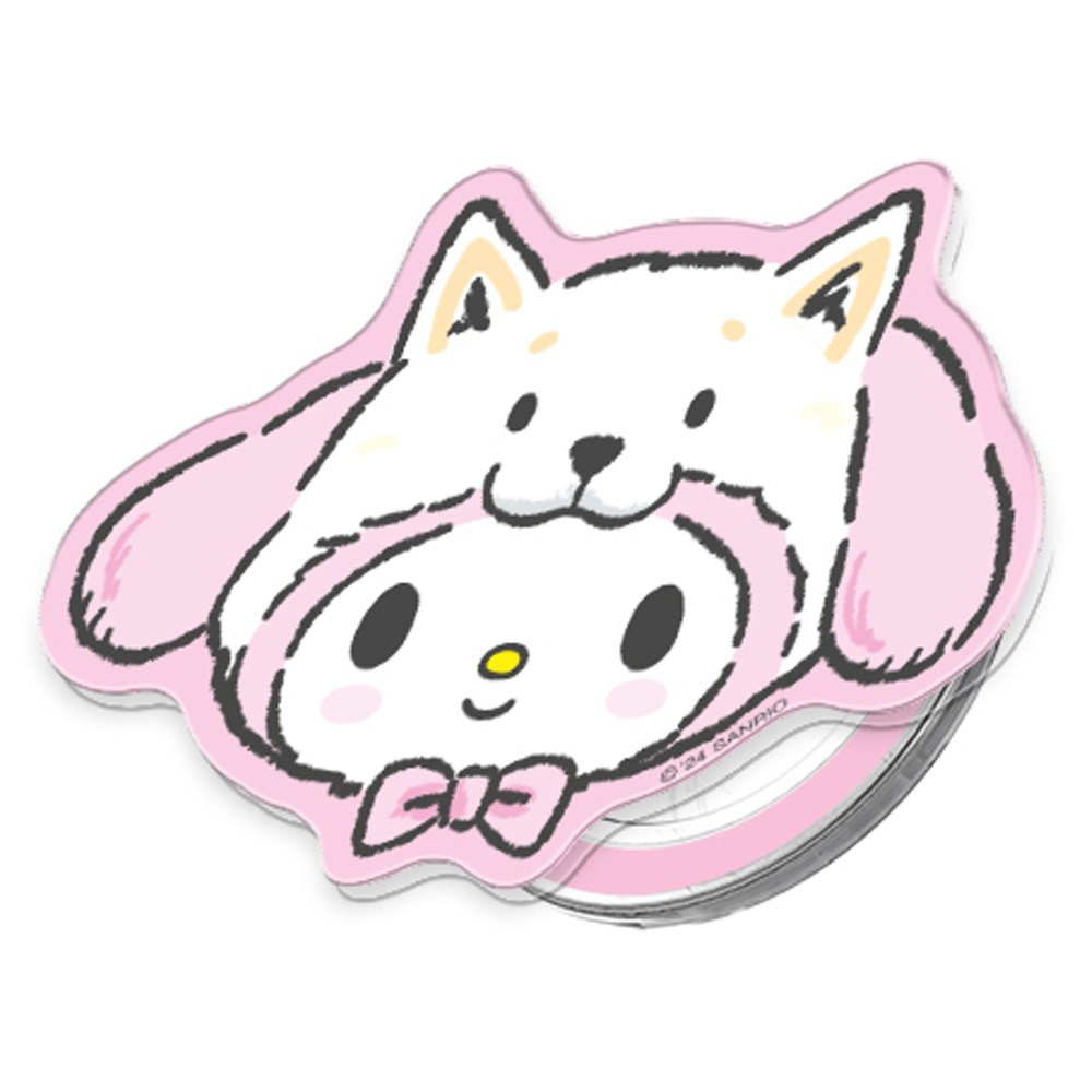 정품 산리오 캐릭터즈 투명 맥세이프 그립톡 + 자석링, 1개, 시바코스튬 - 마이멜로디 20,000원