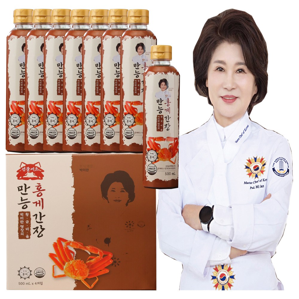 [MJ-STORY] 박미란대가 만능 홍게 간장, 8세트, 500ml 39,900원