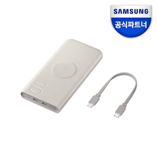 (삼성전자) 10,000mAh, 25W 고속충전 무선 보조배터리 (EB-U2510) 38,300원