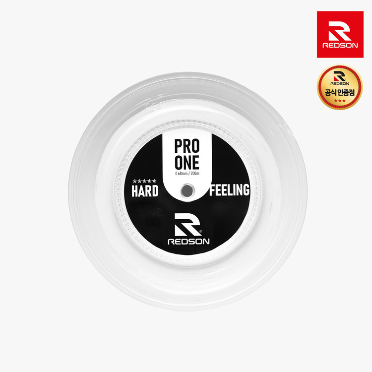 레드썬 REDSON 5컬러 프로원 68 배드민턴 스트링 내구성 타구감 충격 흡수, 1개, 화이트 130,000원