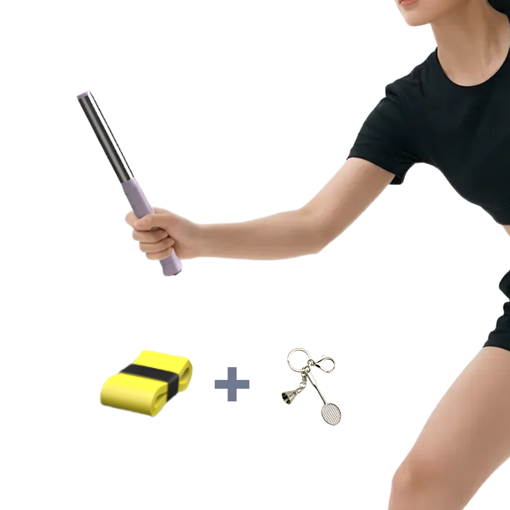 리소이아 파워조절 찰칵 스윙기 배드민턴 스매시 자세 교정 연습기 키링 증정, 1개, 옐로우 18,900원