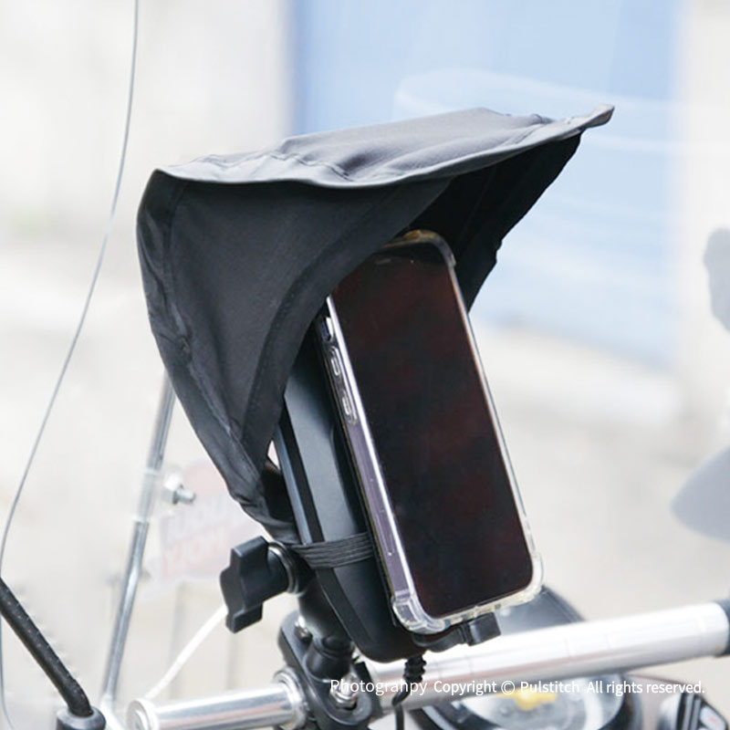 펄스티치 오토바이 휴대폰 햇빛가리개 빗물받이 (양면테이프 동봉) 12,000원