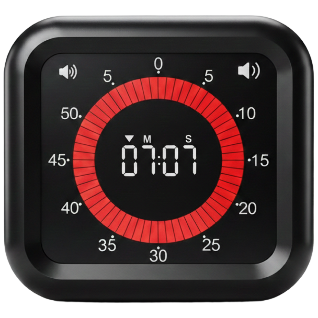 민틱 구글타이머 무소음 타임타이머, 1개, 블랙, 현재가 28,000원