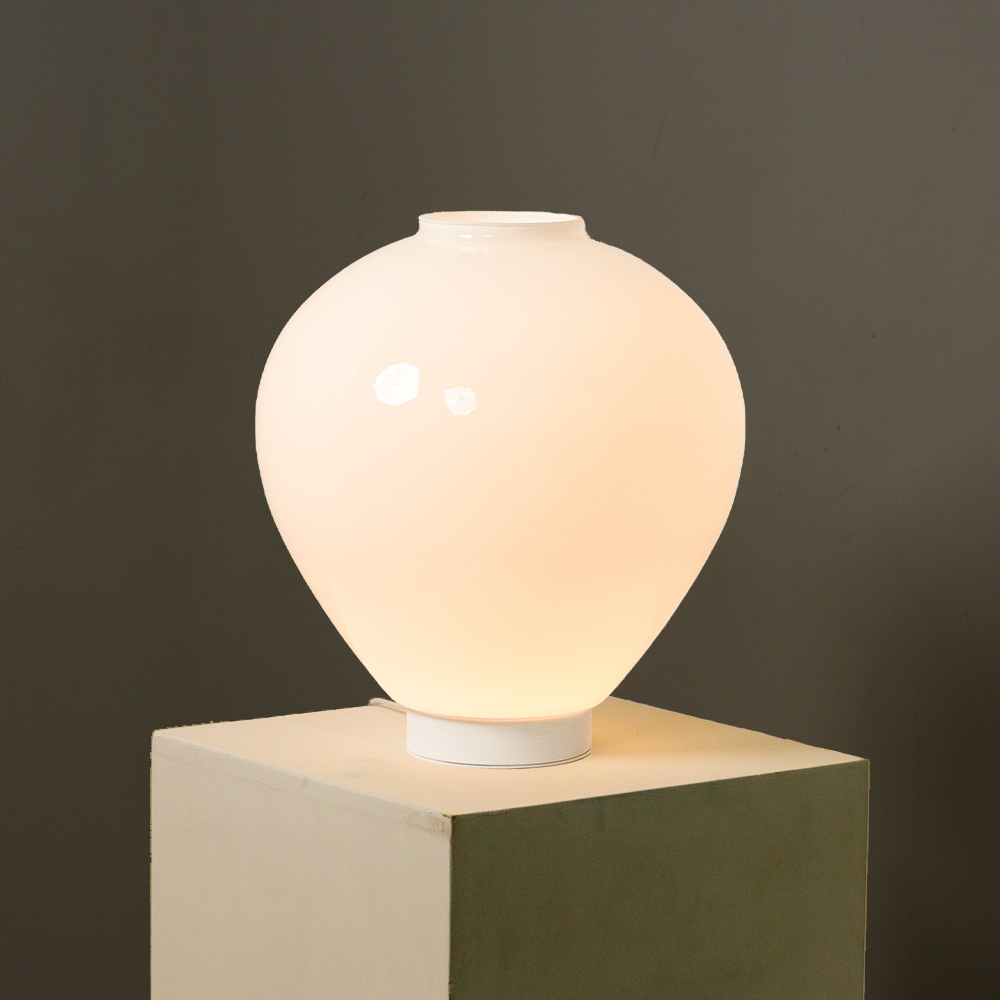 미트라샵 빛을 품은 달항아리 오브제 무드등, 화이트 109,250원