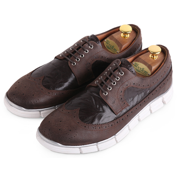 RHJ-51-931 카프스킨 브라운콤비 캐쥬얼슈즈 수제화 184,000원