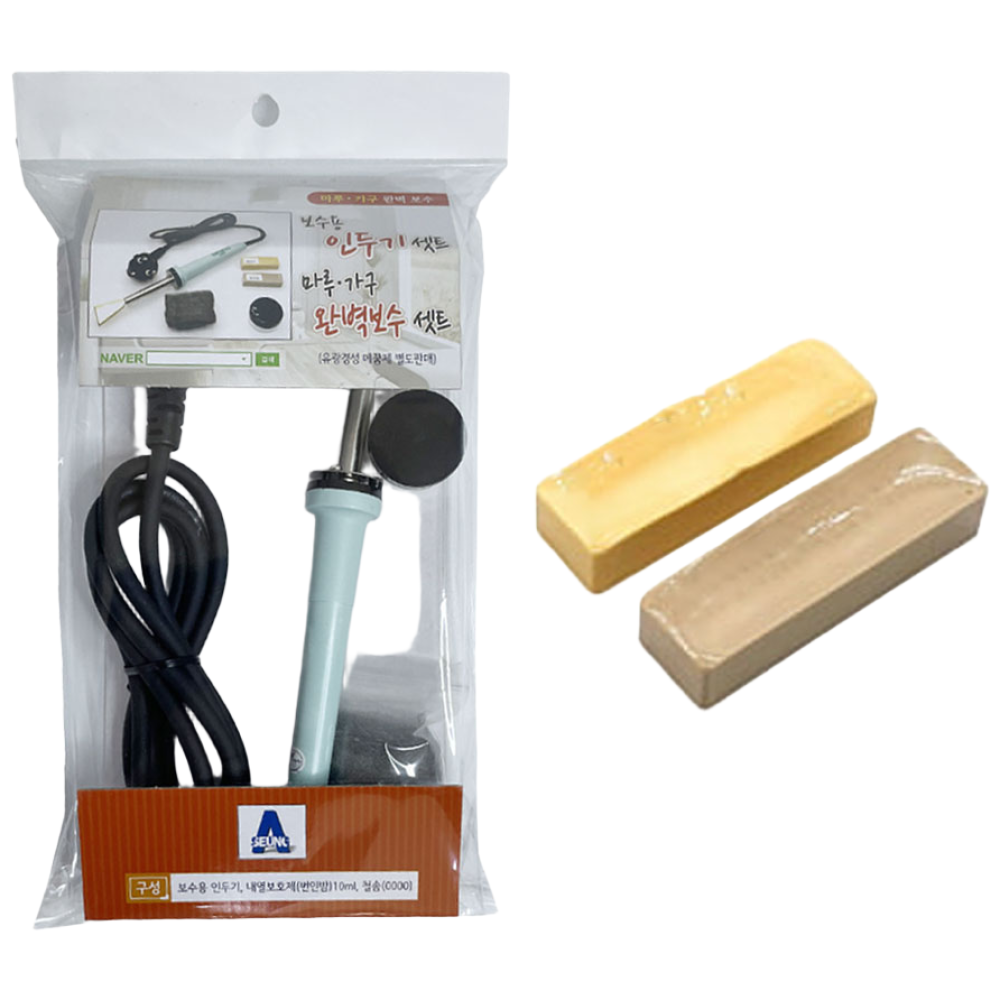 리폼플러스 유광 경성메꿈제 보수용인두기 인두기세트상품 필요한색상선택 마루보수 키트, 1개, 15.윈디오크(인두기세트) 37,000원