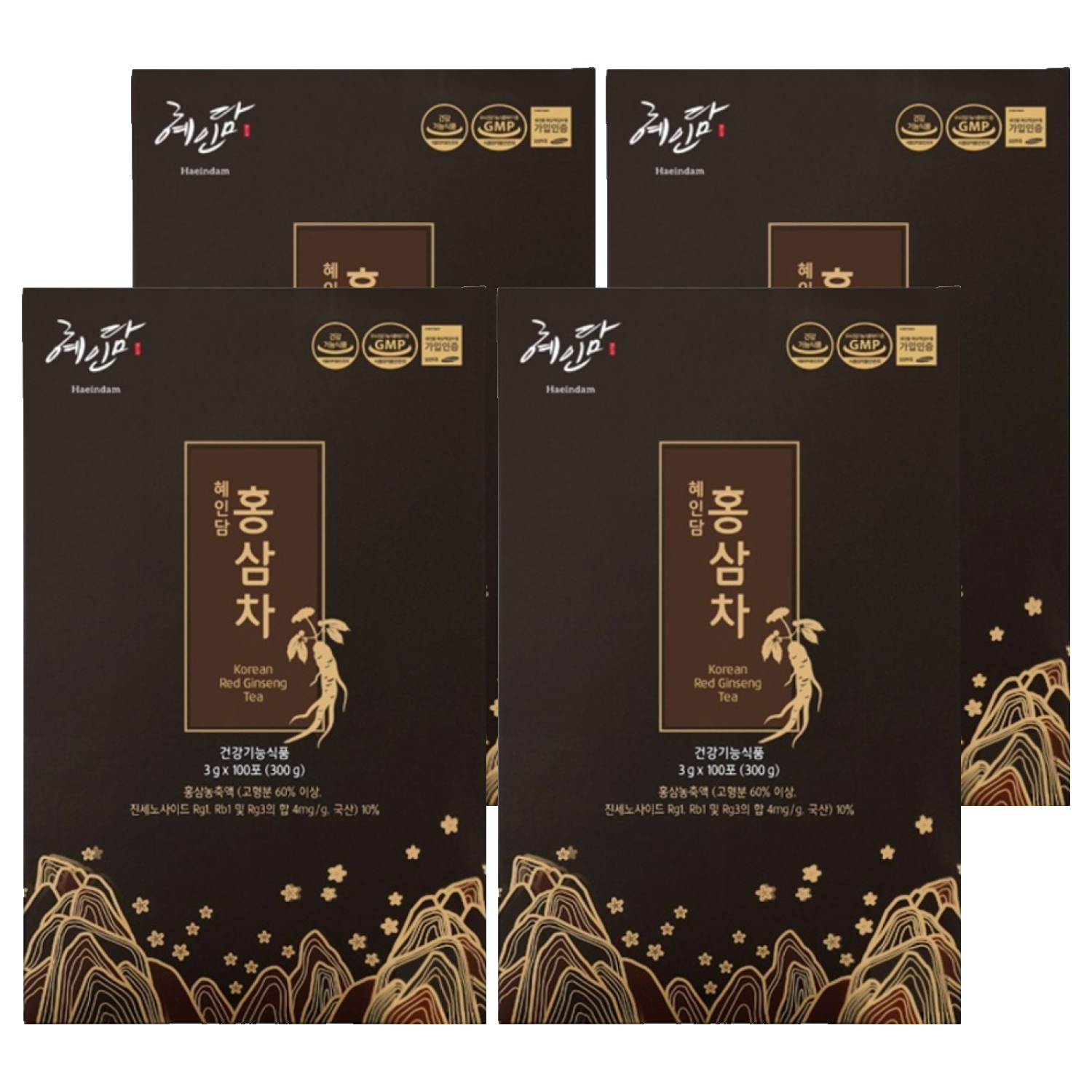 혜인담 홍삼차 100p + 쇼핑백, 300g, 4개 97,740원