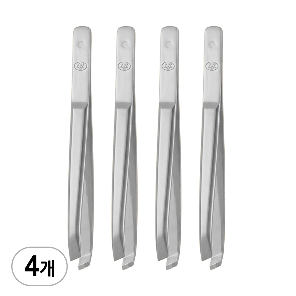 쓰리세븐 777 족집게 실버 T-533SC 소형 쪽집게 눈썹정리 쪽집개 제모 잔털 새치뽑기 핀셋, 4개, 실버 9,900원