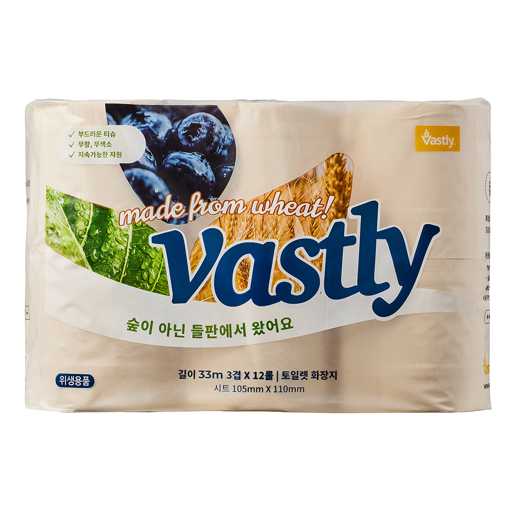 바스틀리 토일렛 3겹 롤화장지, 33m, 12롤, 1개 20,900원