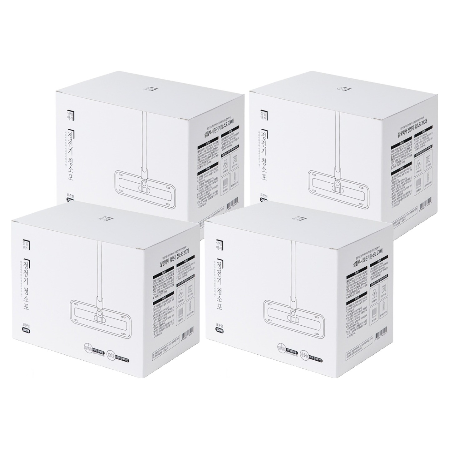 살림백서 정전기 청소포 200매 38,800원