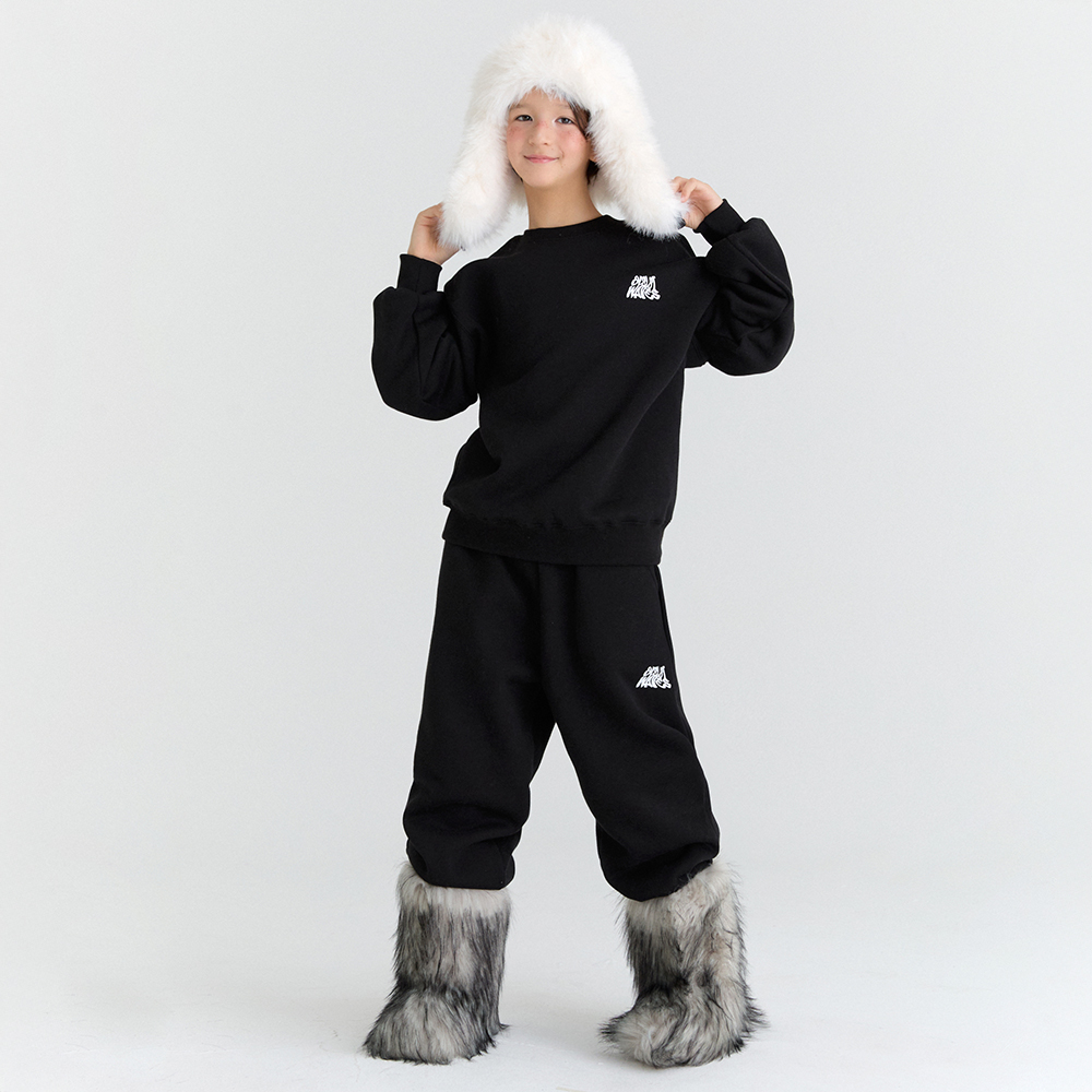 오실롯주니어 기모 웨이브 맨투맨 E43 + 웨이브 일자팬츠 E58 세트 62,720원