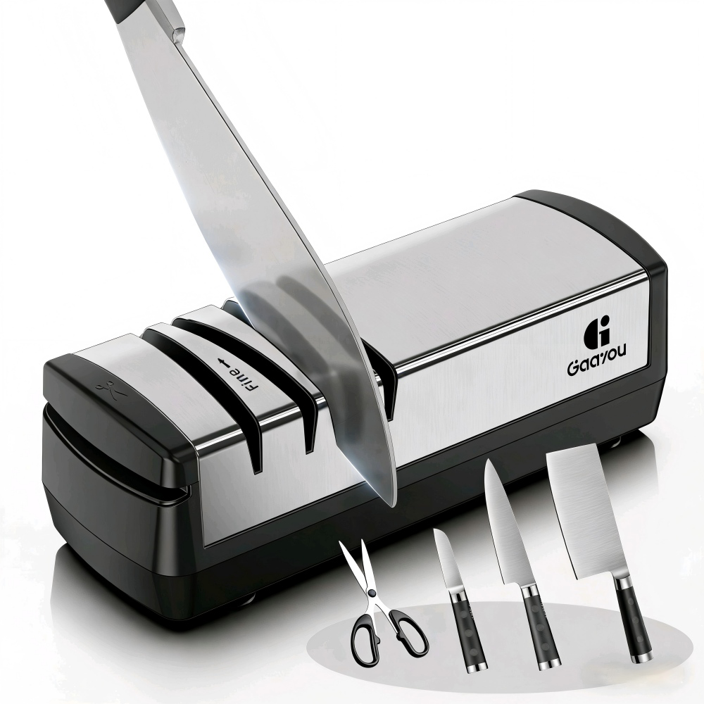 Gaayou 전동 칼갈이 자동 숫돌 연마기 3초 초고속 무선 샤프너 나이프 가위 멀티 롤링 가정용 업소용  다용도 34,900원