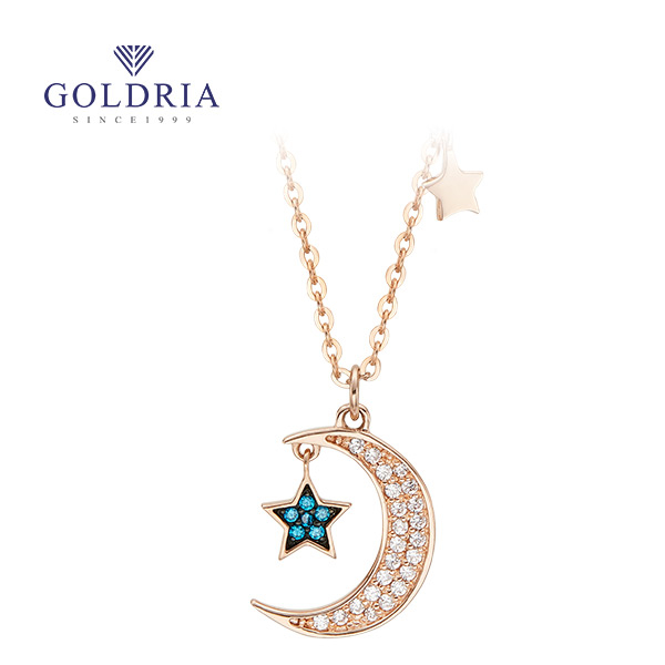 골드리아 18k 스타문 일체형목걸이 1,415,000원